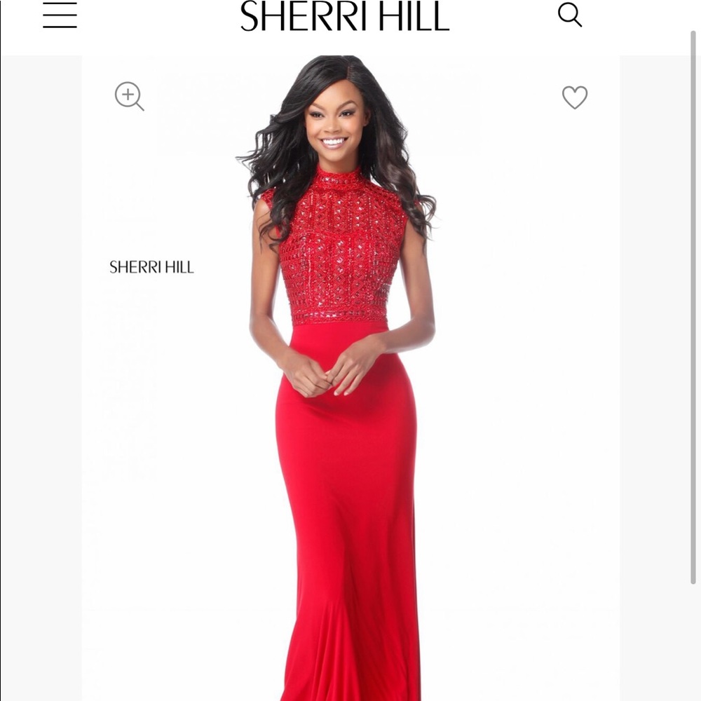 Brand new Sherri Hill gown, size 6. So ticked it doesn’t fit.